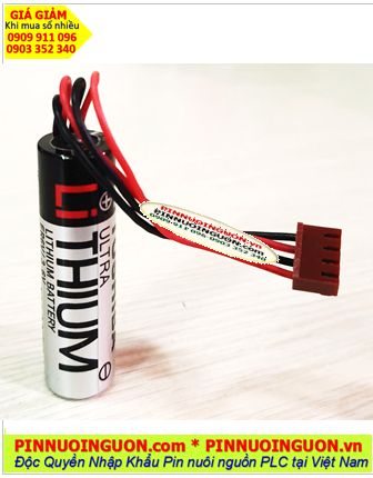 Toshiba ER6V (PLC 4holes), Pin nuôi nguồn PLC Toshiba ER6V lithium 3.6v AA 2000mAh, Xuất xứ NHẬT